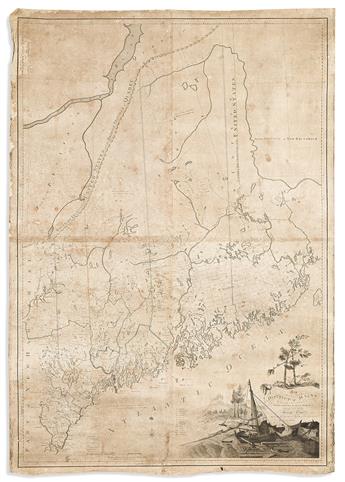 (NEW ENGLAND STATES.) Osgood Carleton. Map of the District of Maine Massachusetts Compiled From Actual Surveys.                                  